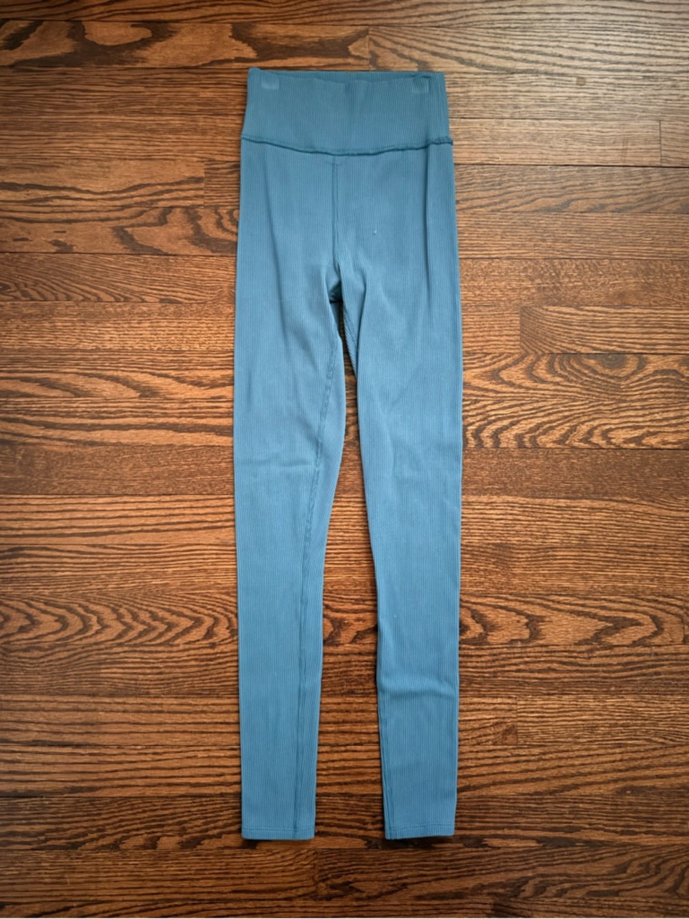 Abercrombie & Fitch Soft Teal Ribbed Leggings